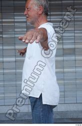 Upper Body Man White Casual Average Street photo references